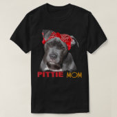 Mom Doggie Wife Dog Owner Pitbull Pittie  T-shirt (Design voorkant)