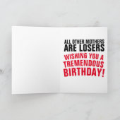 MOM DONALD TRUMP BIRTHDAY KAART VOOR MOEDER (Binnen)