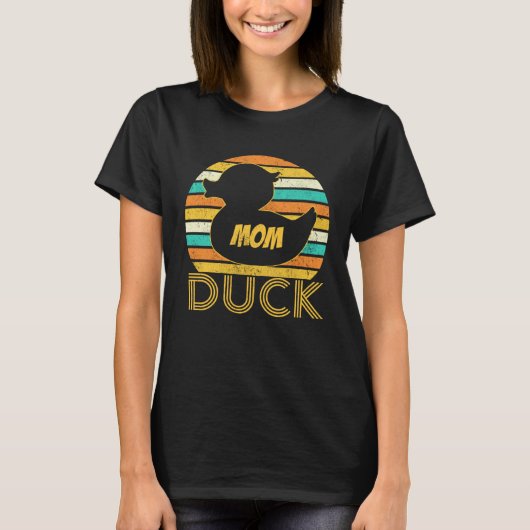Mom Duck Rubber Duck Matching Family Cute T-shirt (Voorkant)
