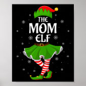 Mom Elf Christmas Family Girls Women Elf Squad Xma Poster (Voorkant)