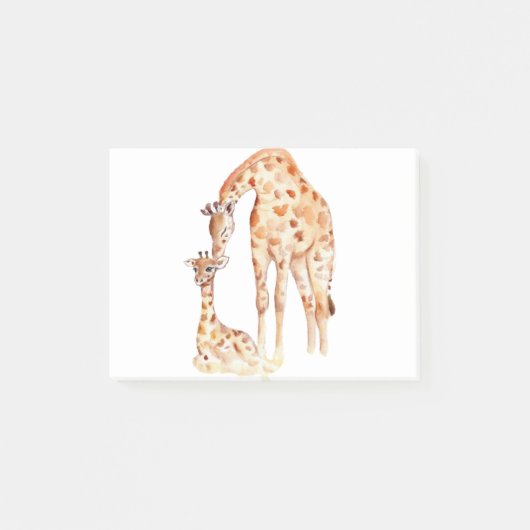Mom en Baby Giraffe Post-it® Notes (Voorkant)