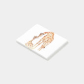 Mom en Baby Giraffe Post-it® Notes (Schuin)