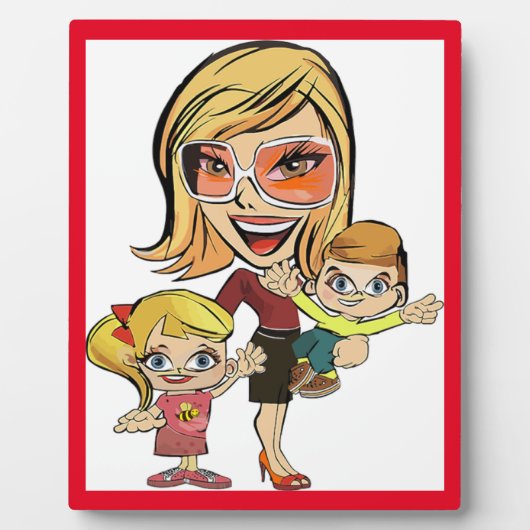 MOM EN KINDEREN FOTOPLAAT (Voorkant)