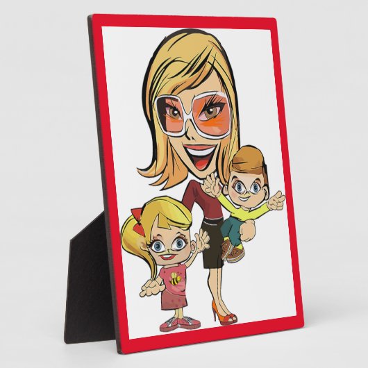 MOM EN KINDEREN FOTOPLAAT (Zijkant)