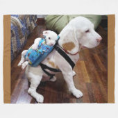 MOM en PUP Fleece Deken (Voorkant (Horizontaal))