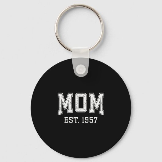 Mom Est 1957 D Mother’s Day Ized Premium Tri-blend Sleutelhanger (Voorkant)