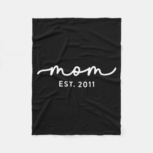 Mom Est 2011 Mom D Mother’s Day Ized  Fleece Deken (Voorkant)
