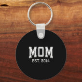Mom Est 2014 D Mother’s Day Ized  Sleutelhanger (Voorkant)