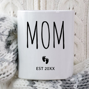 Mom est 2025 Eerste keer mama verwacht Baby Nieuwe Koffiemok