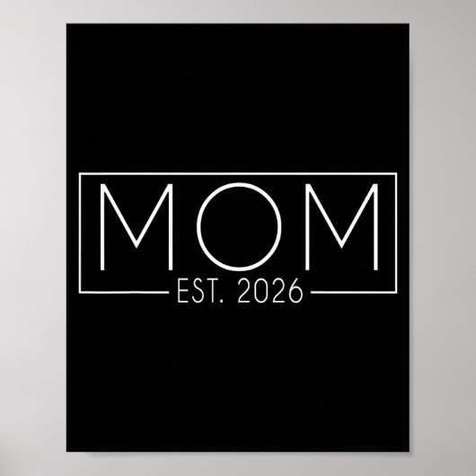 Mom Est. 2026 Expect Baby 2026, Father 2026 New Da Poster (Voorkant)