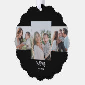 Mom Established, 3-Photo Ornament Card (Links)