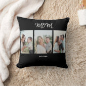 Mom Established, 3-Photo Throw Pillow Kussen (Deken)