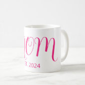 Mom Established Big Script New Mom Gift Koffiemok (Voorkant rechts)