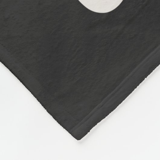 Mom Established Black Groovy Script Photo Fleece Deken (Hoek)