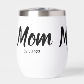 Mom Established Black Script Custom Date (Voorkant)