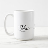 Mom Established Black Script Koffiemok (Links)
