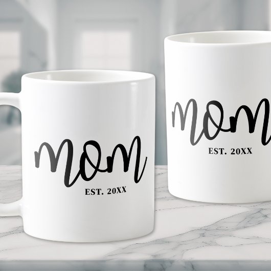 Mom Established Black Script Mother's Koffiemok