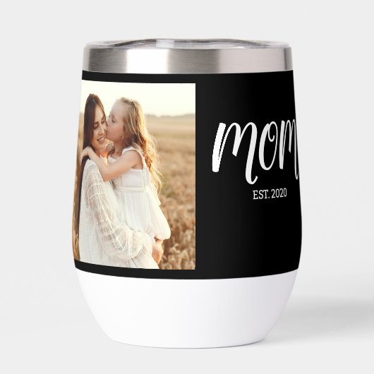 Mom Established Black Script Photo (Achterkant)