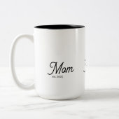 Mom Established Black Script Tweekleurige Koffiemok (Links)