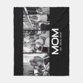 Mom Established Bold Black 3 Photo Fleece Deken (Voorkant)