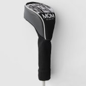 Mom Established Bold Black 3 Photo Golfheadcover (Schuin)