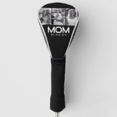 Mom Established Bold Black 3 Photo Golfheadcover (Voorkant)