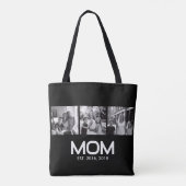 Mom Established Bold Black 3 Photo  Tote Bag (Achterkant)