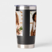 Mom Established Date Black Photo White Script Gift Geïsoleerde Drinkbeker (Rechts)