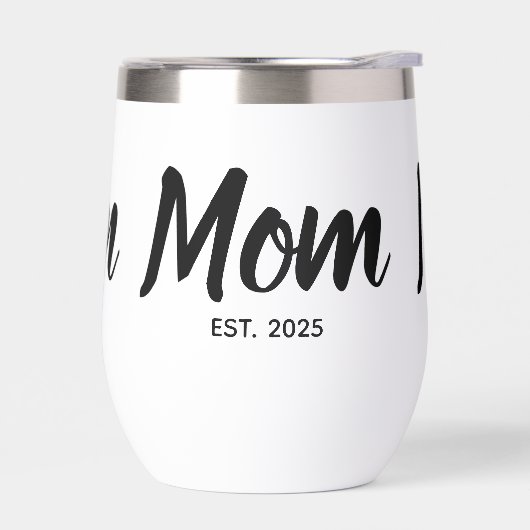 Mom Established  Date Black Script Custom (Links)