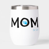 Mom Established Double Nested Blue Heart (Achterkant)