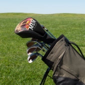 Mom Established Elegant Bold Font Black Photo Golfheadcover (Insitu)