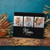 Mom Established Elegant Script Black 3 Photo Fotoplaat (Zijkant)
