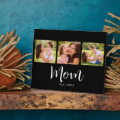 Mom Established Elegant Script Black 3 Photo Fotoplaat (Zijkant)