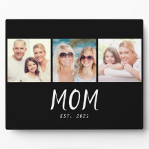 Mom Established Elegant Script Black 3 Photo