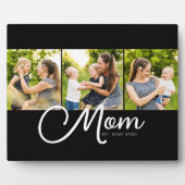 Mom Established Elegant Script Black 3 Photo Fotoplaat (Voorkant)
