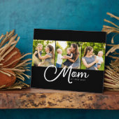 Mom Established Elegant Script Black 3 Photo Fotoplaat (Zijkant)