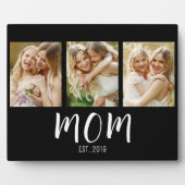 Mom Established Elegant Script Black 3 Photo  Fotoplaat (Voorkant)