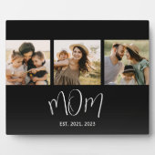 Mom Established Elegant Script Black 3 Photo Fotoplaat (Voorkant)