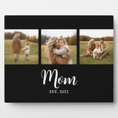 Mom Established Elegant Script Black 3 Photo Fotoplaat (Voorkant)