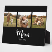 Mom Established Elegant Script Black 3 Photo Fotoplaat (Zijkant)
