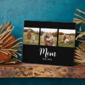 Mom Established Elegant Script Black 3 Photo Fotoplaat (Zijkant)