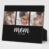 Mom Established Elegant Script Black 3 Photo Fotoplaat (Zijkant)