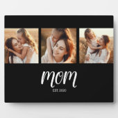 Mom Established Elegant Script Black 3 Photo Fotoplaat (Voorkant)