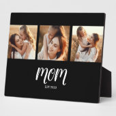 Mom Established Elegant Script Black 3 Photo Fotoplaat (Zijkant)