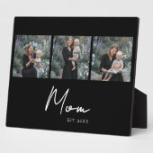 Mom Established Elegant Script Black 3 Photo Fotoplaat (Zijkant)