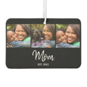 Mom Established Elegant Script Black 3 Photo  Luchtverfrisser (Achterkant)