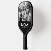 Mom Established Fun Bold Photo  Pickleball Paddle (Links)