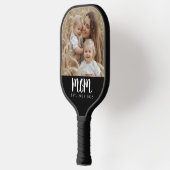 Mom Established Fun Script Photo Pickleball Paddle (Links)