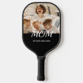 Mom Established Fun Script Photo Pickleball Paddle (Achterkant)