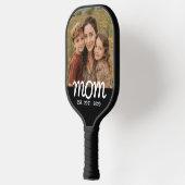 Mom Established Fun Script Photo Pickleball Paddle (Links)